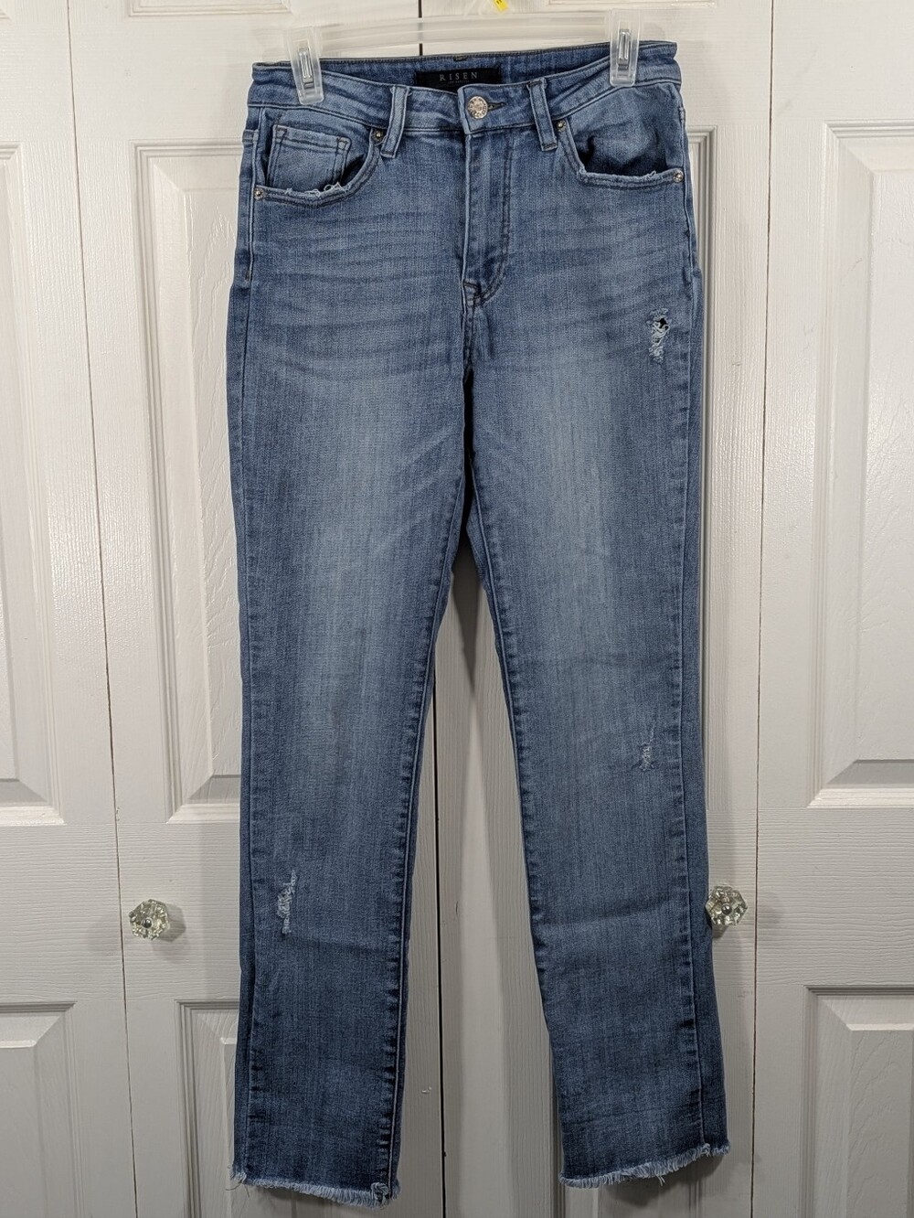 Risen: Elevated Ease Straight Leg Jeans - Size 28